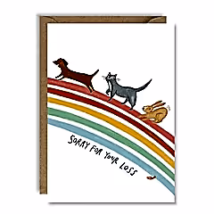 Rainbow Bridge Pet Sympathy Card