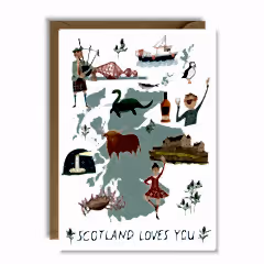 Scotland Loves You Card