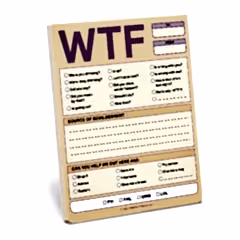 WTF Nifty Note Pad