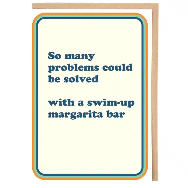 Swim-up Margarita Bar Card