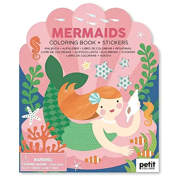 Mermaids Colouring Book and Stickers