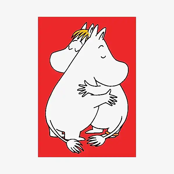 Hugging Moomin Mini Card
