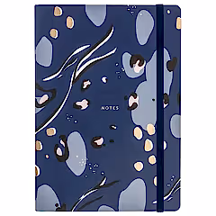 Busy B Life Notebook A5 Navy Pattern