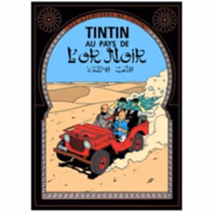 Land of Black Gold Tintin Poster