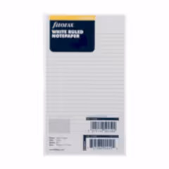 Filofax Personal Ruled White Note Paper