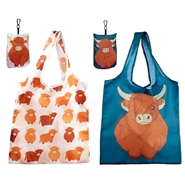 Highland Cow Reuseable Shopping Bag