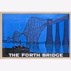 Forth Rail Bridge Wooden Postcard`