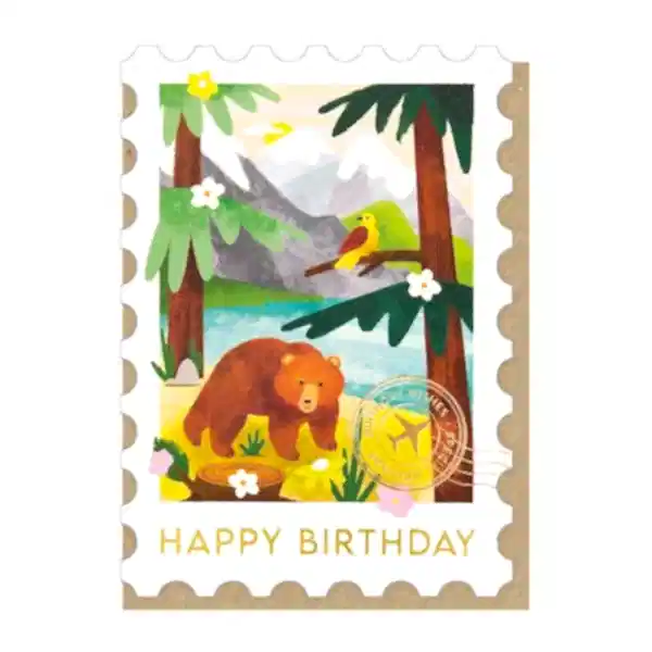 The Rockies Stamp Birthday Card