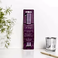 Purple Pack of 3 Pencils