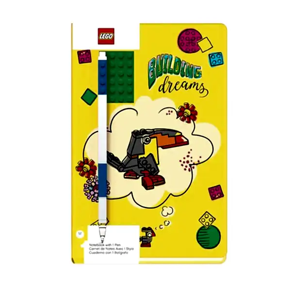 LEGO Journal Building Dreams with Blue Gel Pen