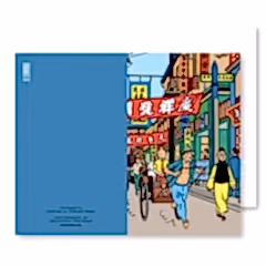 Tintin On Rickshaw A5 Notebook