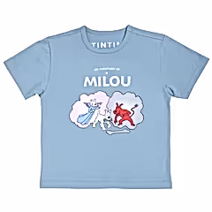 Snowy Angel & Devil Blue Tintin Kids T-Shirt