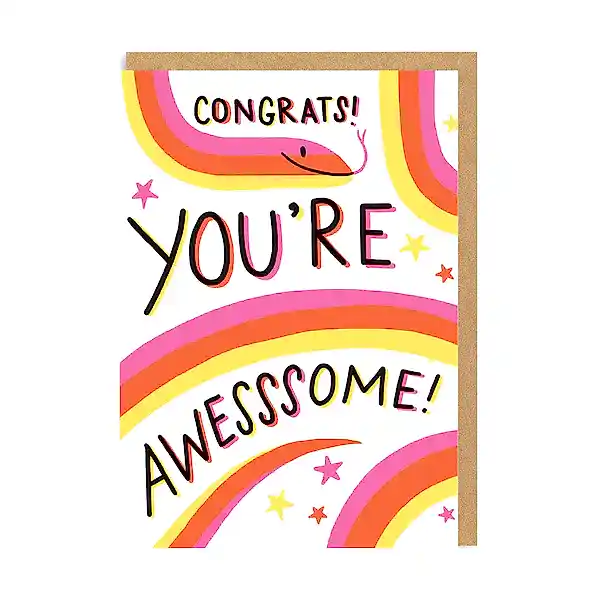 Congrats You're Awesssome Card