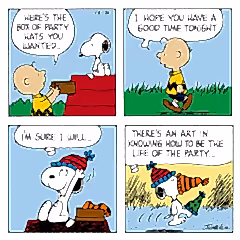 Life Of The Party Snoopy Card