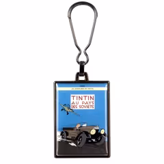 Tintin In The Land Of The Soviets Colourised Metal Keyring