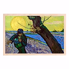 Van Gogh The Sower Wooden Postcard