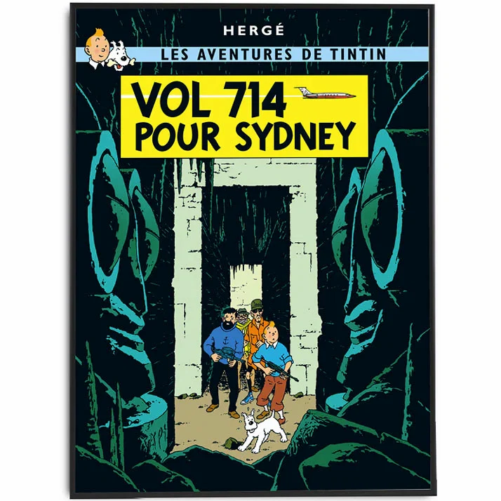Flight 714 Tintin Poster