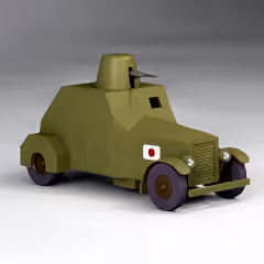 Tintin 1/24th Scale Armoured Car From The Blue Lotus