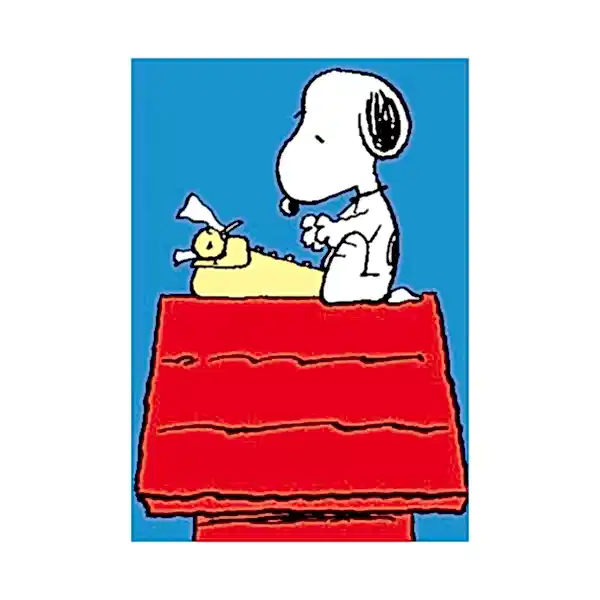 Typing Snoopy Mini Card