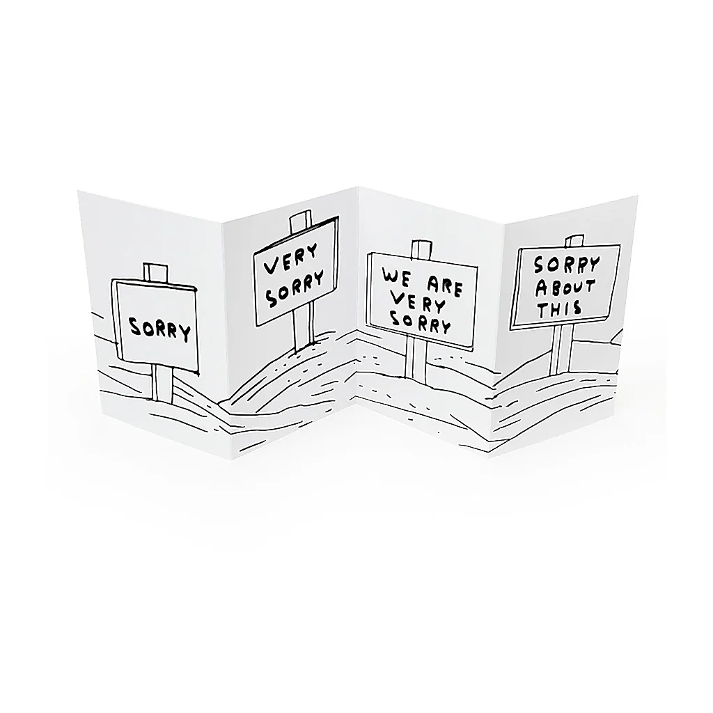 Sorry About This Concertina Card