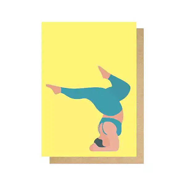 Yoga Headstand Card