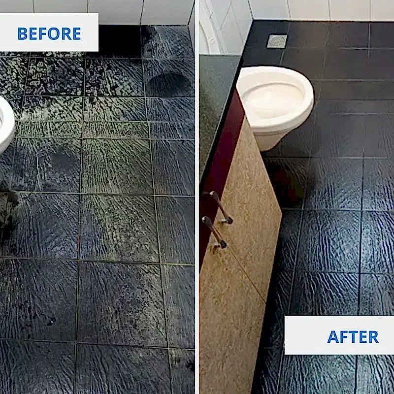 Bathroom Before and After By Clean Fanatics