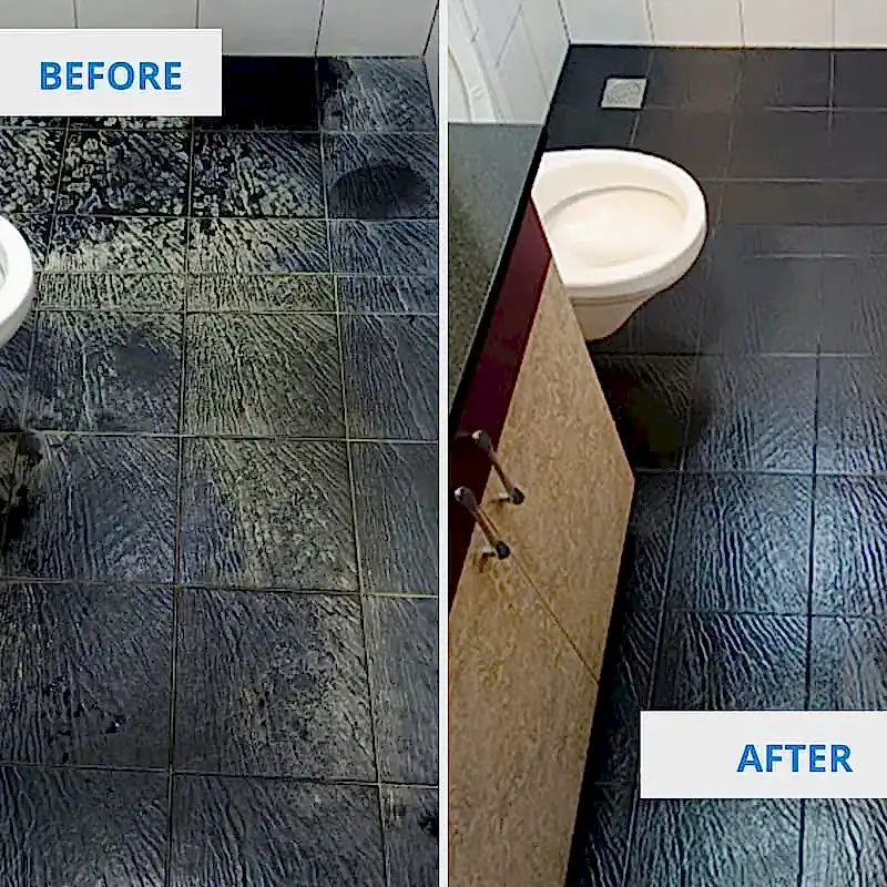 Bathroom Before and After By Clean Fanatics