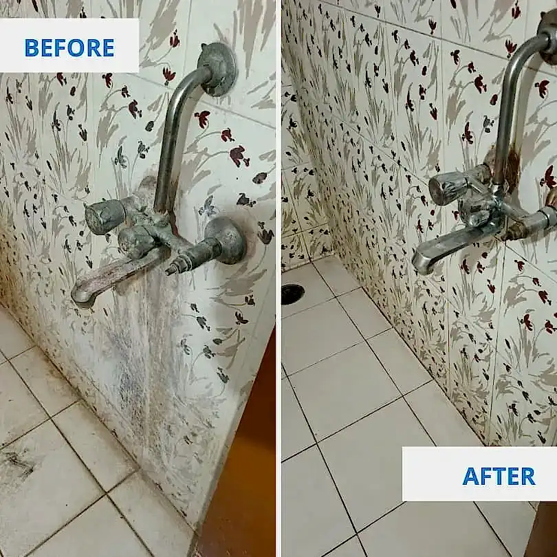 Bathroom Cleaning Before and After By Clean Fanatics