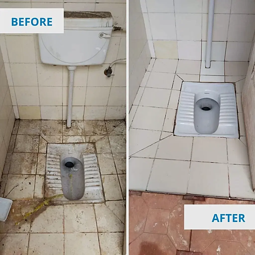 Bathroom Before and After - Clean Fanatics