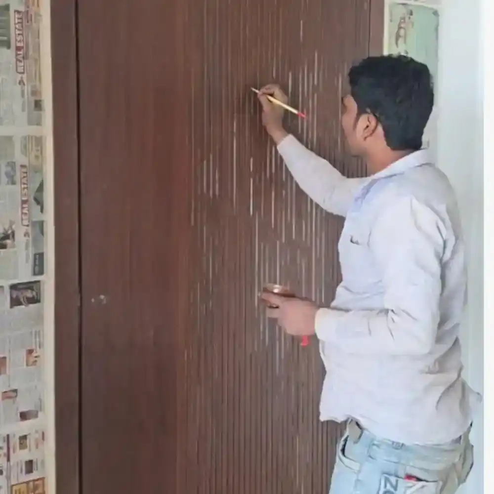 Clean Fanatics - Book Professional Cleaning Services Bangalore Professional Cleaning Services Clean Fanatics Technician performing wood polishing service