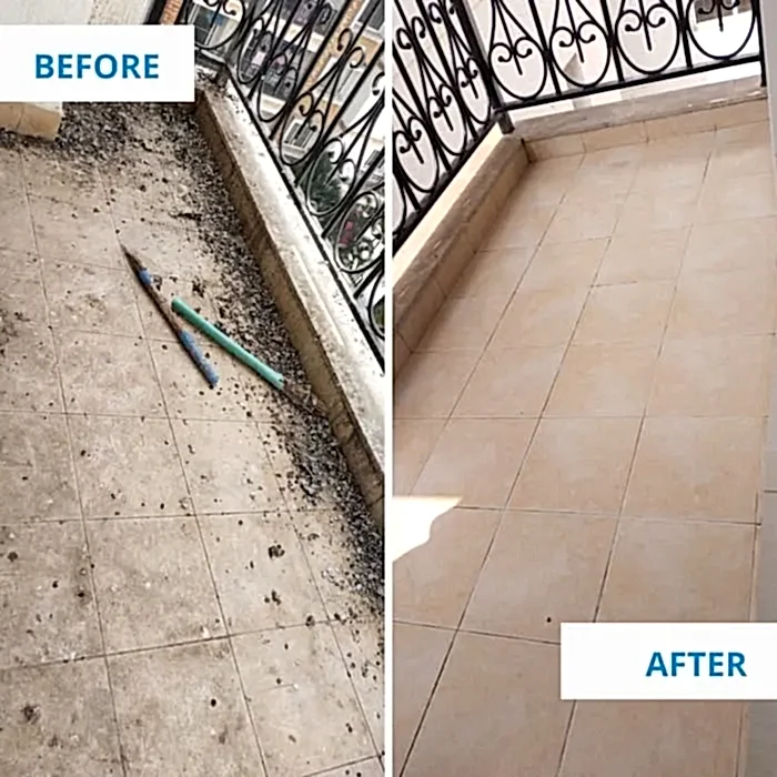 Clean Fanatics - Book Professional Cleaning Services Bangalore Professional Cleaning Services Balcony cleaning results before and after by Clean Fanatics