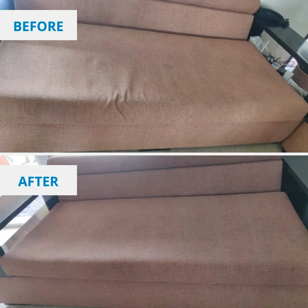 Clean Fanatics - Book Professional Cleaning Services Bangalore Professional Cleaning Services Sofa cleaning before and after by Clean Fanatics
